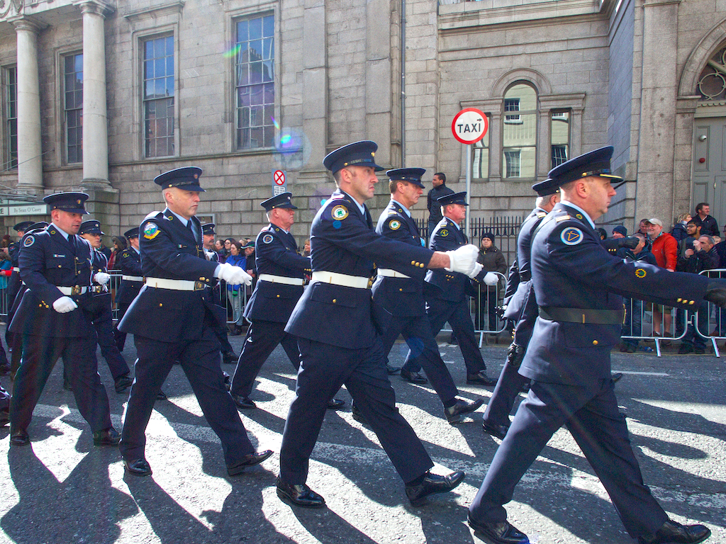 Joseph Hillen, parade on O'Connell Street Dublin
